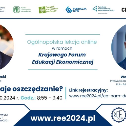 Ogólnopolska lekcja online pt.: „Co nam daje oszczędzanie?”